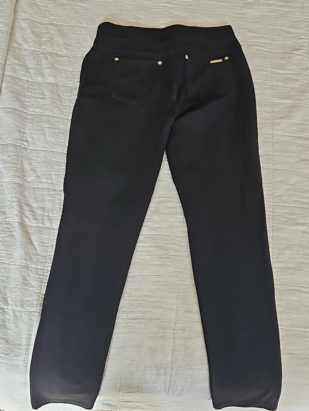 Michael Kors Black Pants with Gold Accents